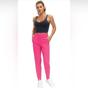 The Gym People Pink pull on women’s joggers NWOT, Large